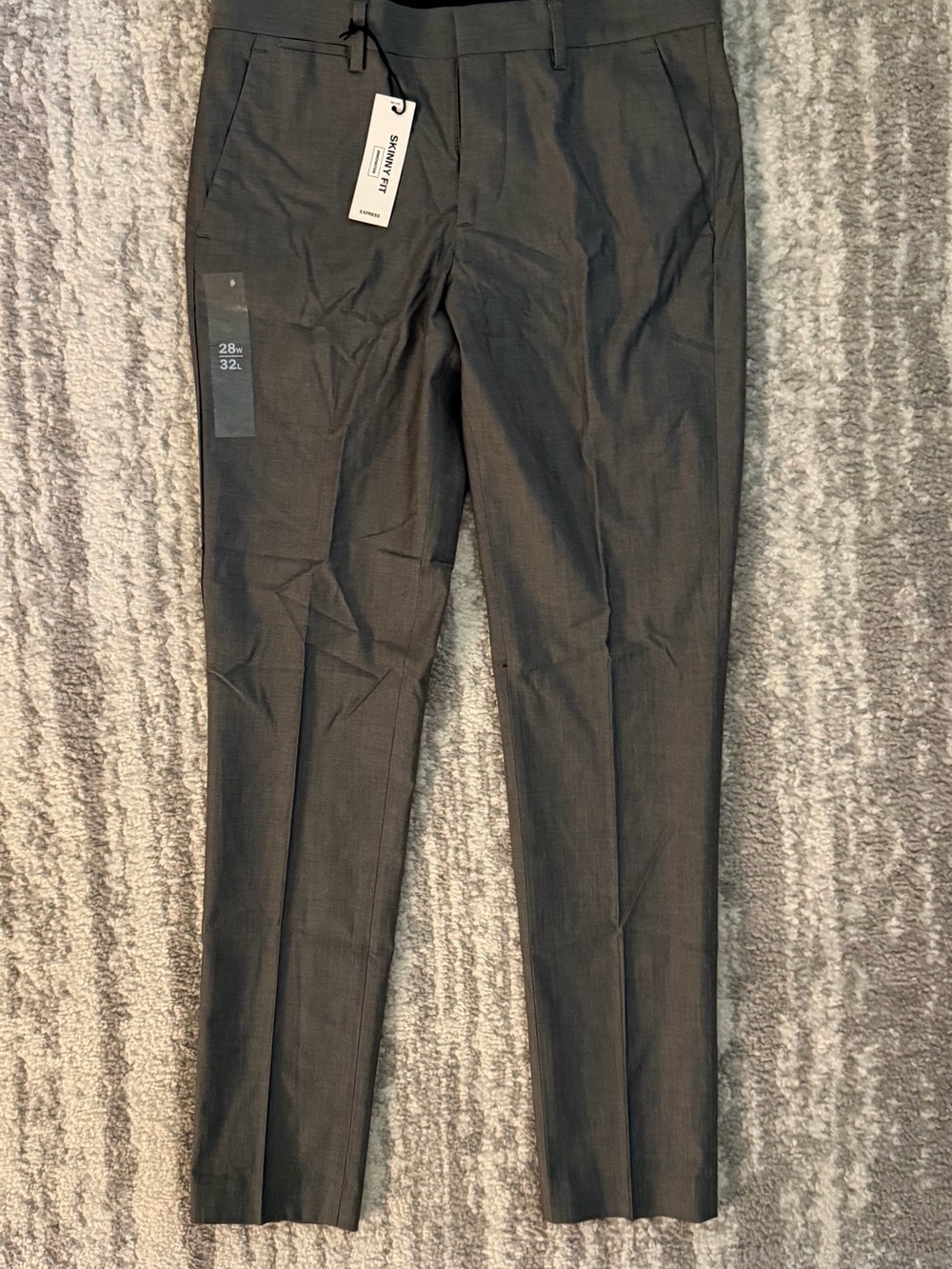 Express Slim Fit Gray Men’s Dress Pants